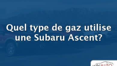 Quel type de gaz utilise une Subaru Ascent?